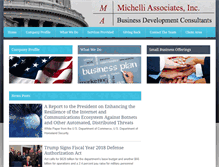 Tablet Screenshot of michelliassociates.com